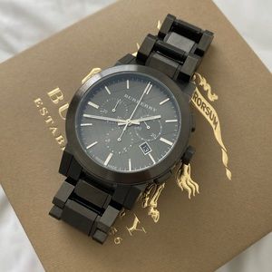 Burberry Swiss Chronograph Ion Steel 42mm Gunmetal